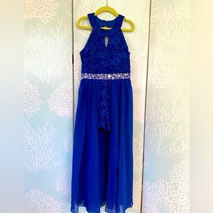 Speechless lace chiffon walkthrough dress